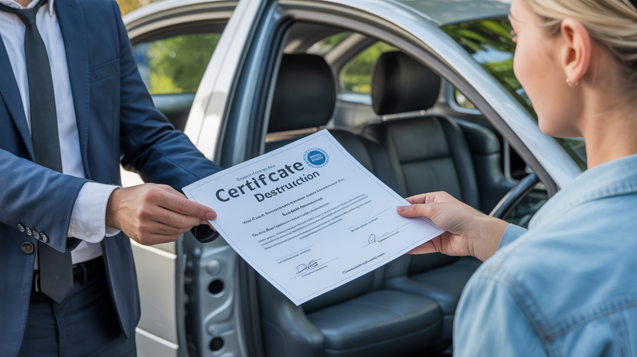 Certificate of Destruction handover